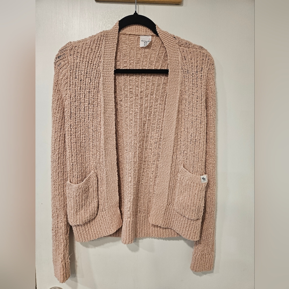 Abercrombie and Fitch kids knit cardigan pink size 11/12